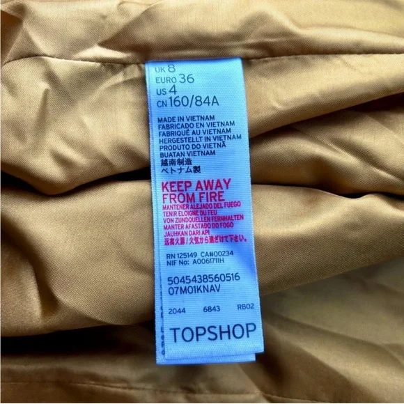 Topshop: Mixed Fabric Coat - Picture 7 of 8